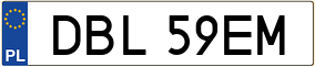 Trailer License Plate
